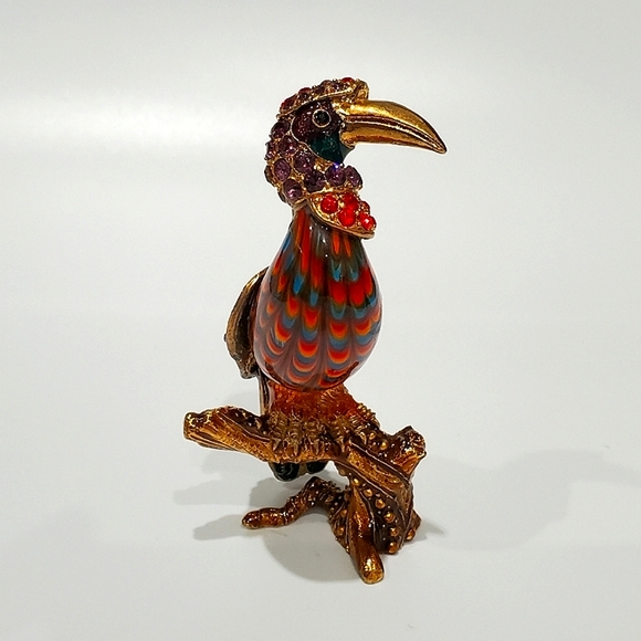 Fitz & Floyd Cleopatra Bird Guild Collection Figurine Swarovski Crystals - Picture 15 of 16